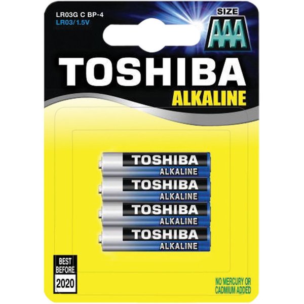 Toshiba AAA Alkaline 4kpl