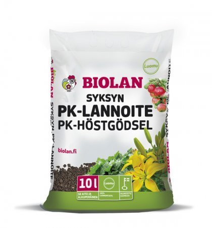 Biolan Syksyn PK-lannoite 10L